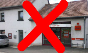 Die Sparkasse in Monzingen soll zum 30. September 2013 schlieen