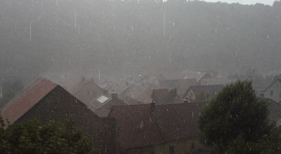 heftiges Gewitter ber Monzingen