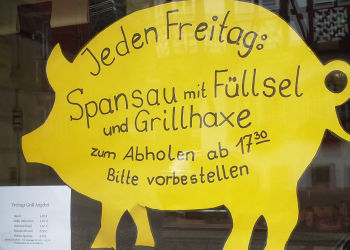 Spansau beim Metzger